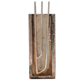 Vintage Sterling Silver Mezuzah Case
