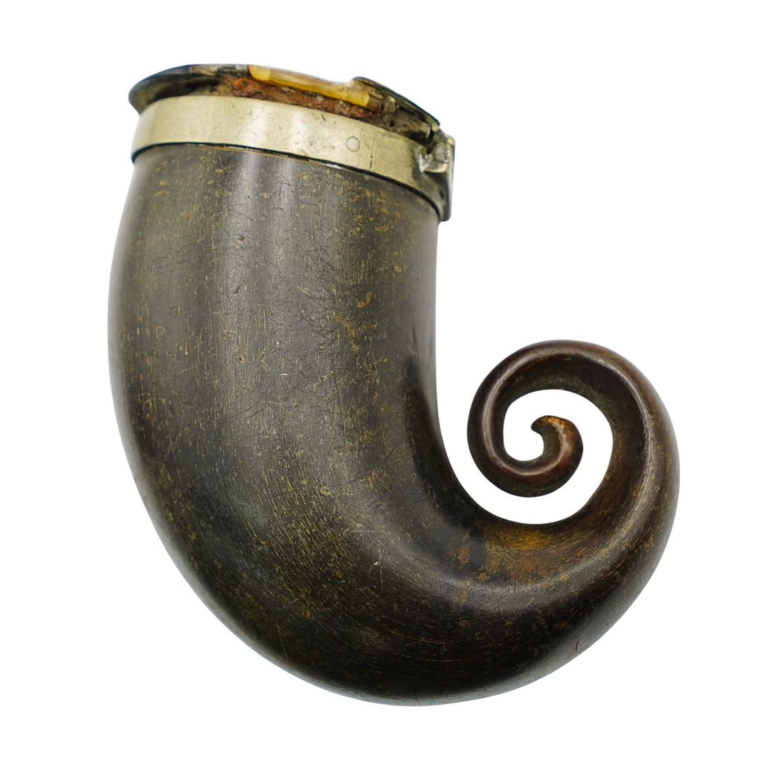 19th Cent. Scottish Horn Mull Snuff Box (1 of 3)