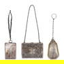 (3 pcs) Antique Silver and Sterling Compact/Change Pouches
