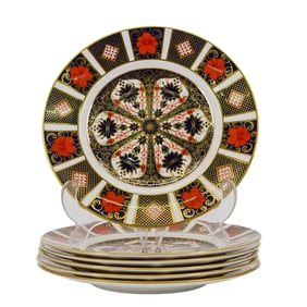 (6 Pcs) Royal Crown Derby Old Imari Salad Plates
