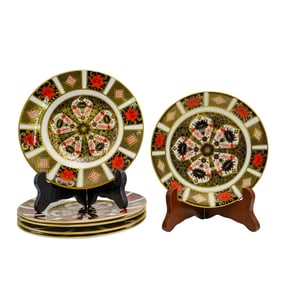 (6 Pcs) Royal Crown Derby Old Imari Small Plates