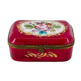 Sevres-style Porcelain Trinket Box