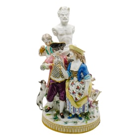Antique Meissen Porcelain Figural Group