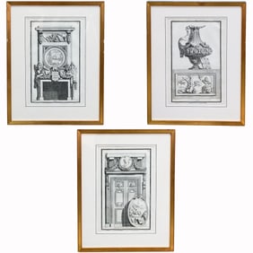 (3 Pc) 19th Cent. Neoclassical Engravings