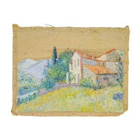 Hildegarde Hamilton (1898-1970) Italian Impressionist Landscape Painting