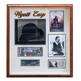 "Wyatt Earp" Film (1994) Kevin Costner Prop Hat and Signed Photograph