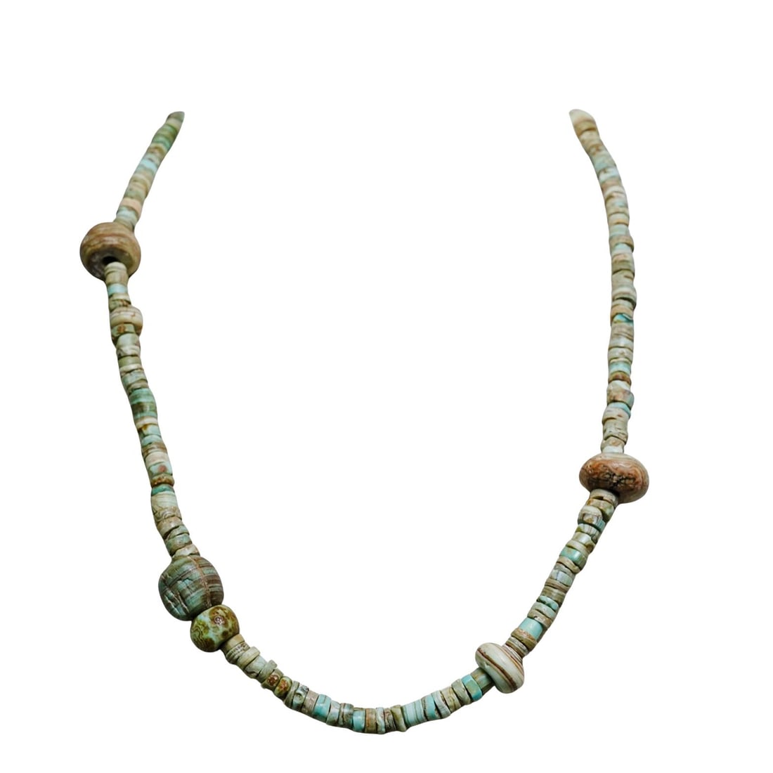 Native American Heishi Turquoise Beaded Necklace (1 of 3)