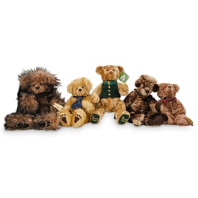 (5 Pcs) Vintage Collectible Teddy Bears
