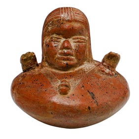 South American Pre-Columbian Effigy Style Pot