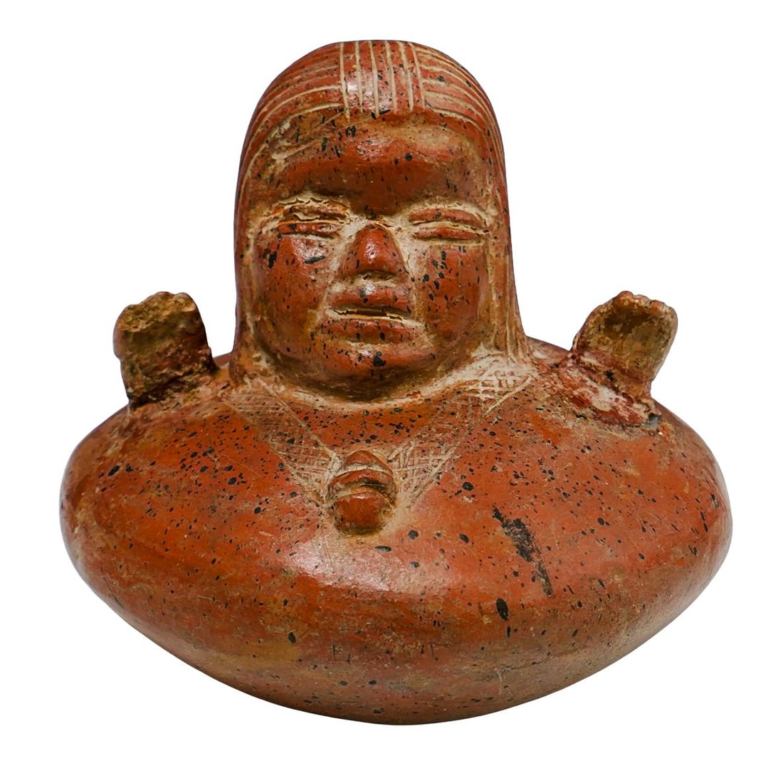 South American Pre-Columbian Effigy Style Pot (1 of 5)