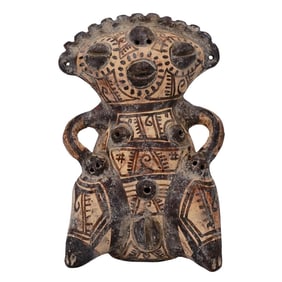 Pre-Colombian Carved Terracotta Fertility Figurine