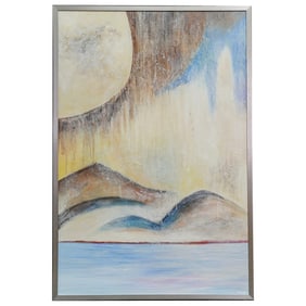 Large "H. Scott" Signed Abstract Landscape