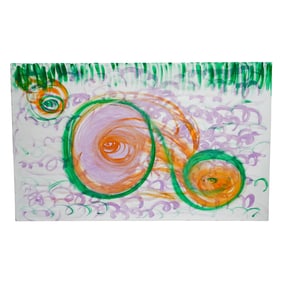Abstract Swirl Acrylic on Canvas Painting