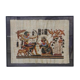 Egyptian Hieroglyphics Reproduction Signed Artwork
