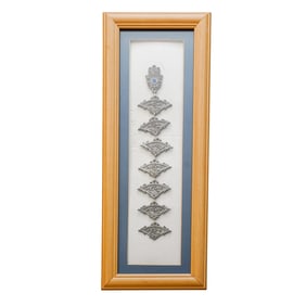 Framed Silver Hamsa Chain