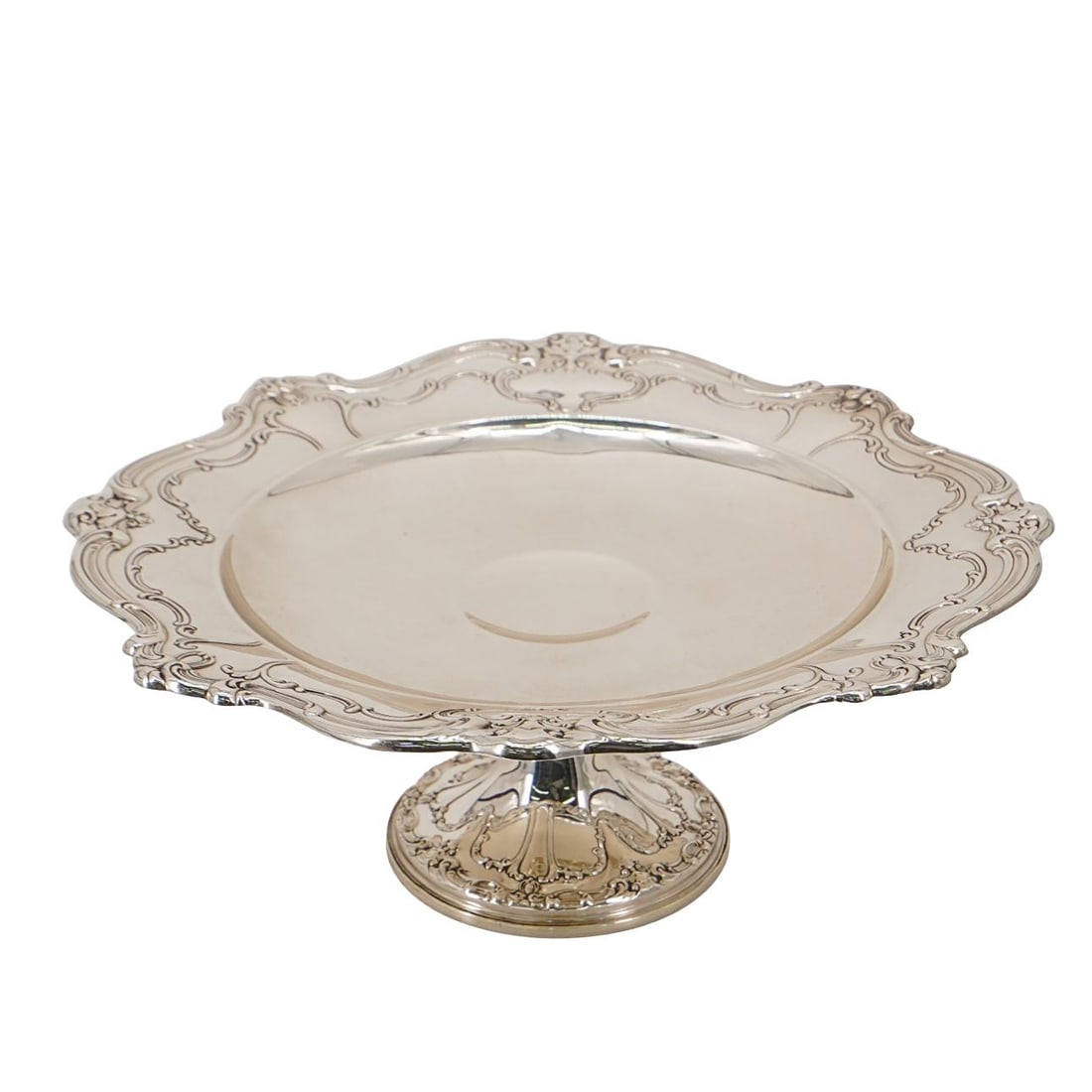Gorham Sterling Silver Pedestal Cake Stand (1 of 6)