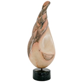 Gert Olsen (Danish, b. 1937) Modern Marble Abstract Sculpture