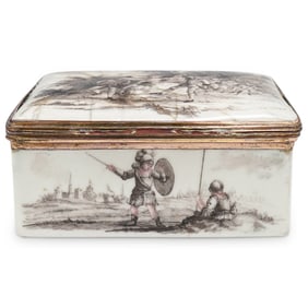 18th C. German Porcelain Box
