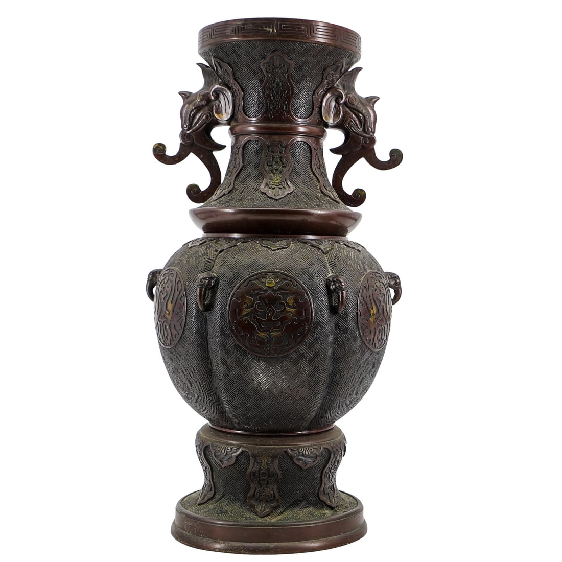 Large Antique Chinese Bronze Vase (1 of 9)