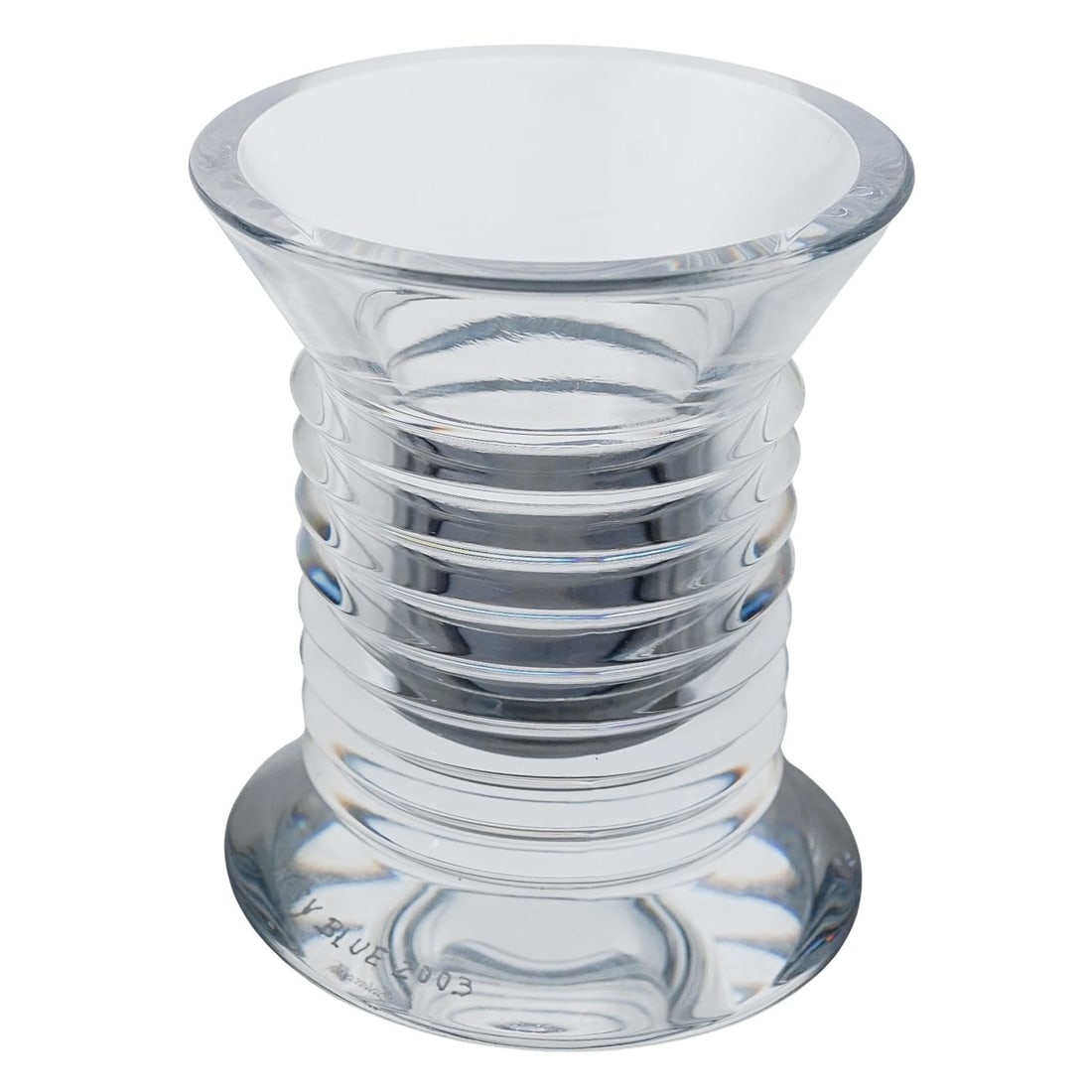 Baccarat "Rosy Blue" Vase in Original Box (1 of 6)