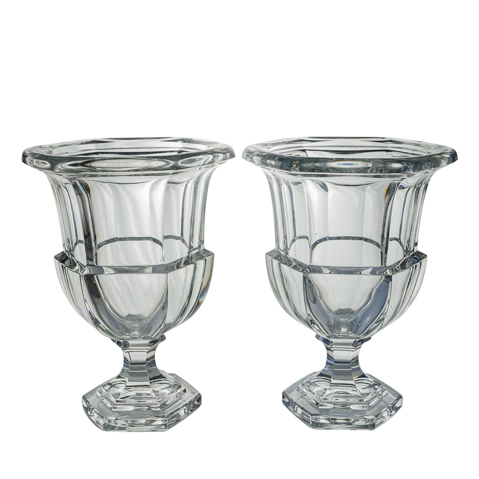 Pair of Cut Crystal Vases (1 of 4)