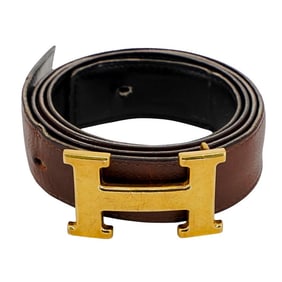 Vintage Hermes Reversible Leather Belt