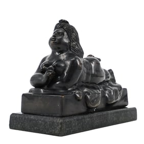 After Fernando Botero (1932-2023, Columbian) Bronze Recast Female Sculpture