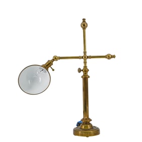 Vintage Brass Articulated Desk Lamp