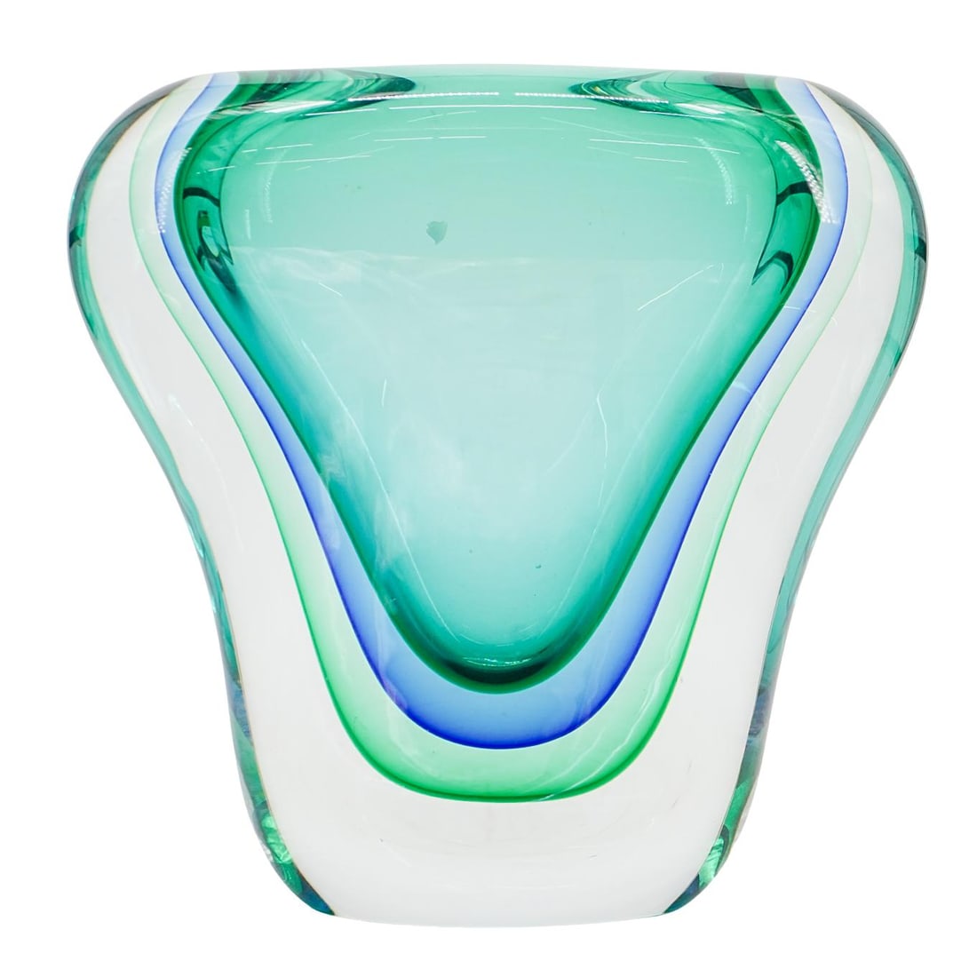 Signed Murano Glass Sommerso Vase (1 of 4)