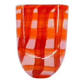 Fulvio Bianconi Style for Salviati Murano Glass Vase