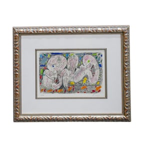 Pablo Picasso (Spanish, 1881-1973) "Deux Femme" Lithograph
