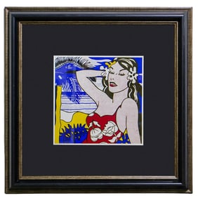 Roy Lichtenstein (American, 1923-1997) "Aloha" Offset Lithograph