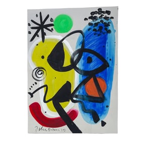 Peter Robert Keil (Polish, 1942- 2011) Abstract Painting on Paper