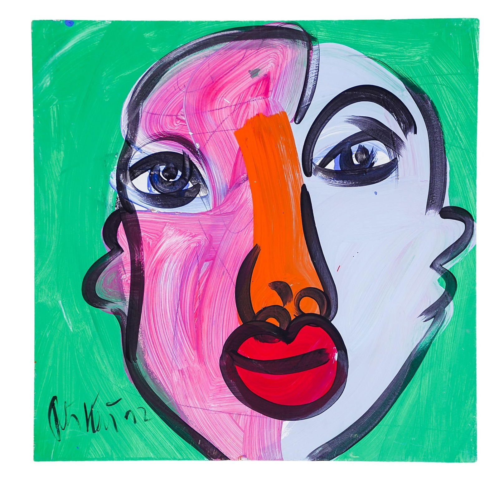 Peter Keil (b. 1942, German) Abstract Portraiture (1 of 5)