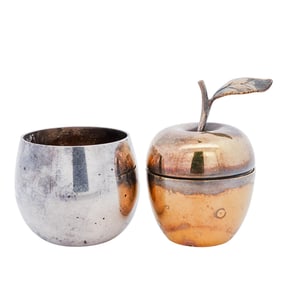 Tiffany & Co Sterling Silver Apple and Small Cup