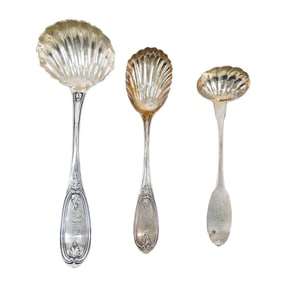 (3 Pc) Antique Silver Spoons