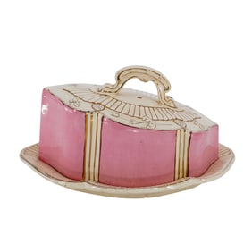 Victorian Porcelain Covered Cheese Dish