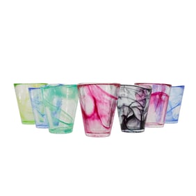 (8 Pc) Kosta Boda Art Glass Mine Tumblers