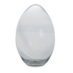 Kosta Boda Georg Jensen Collection Glass Egg Jar