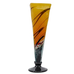 Signed Art Glass Vase
