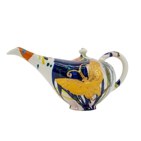 Contemporary Gilded Porcelain Teapot