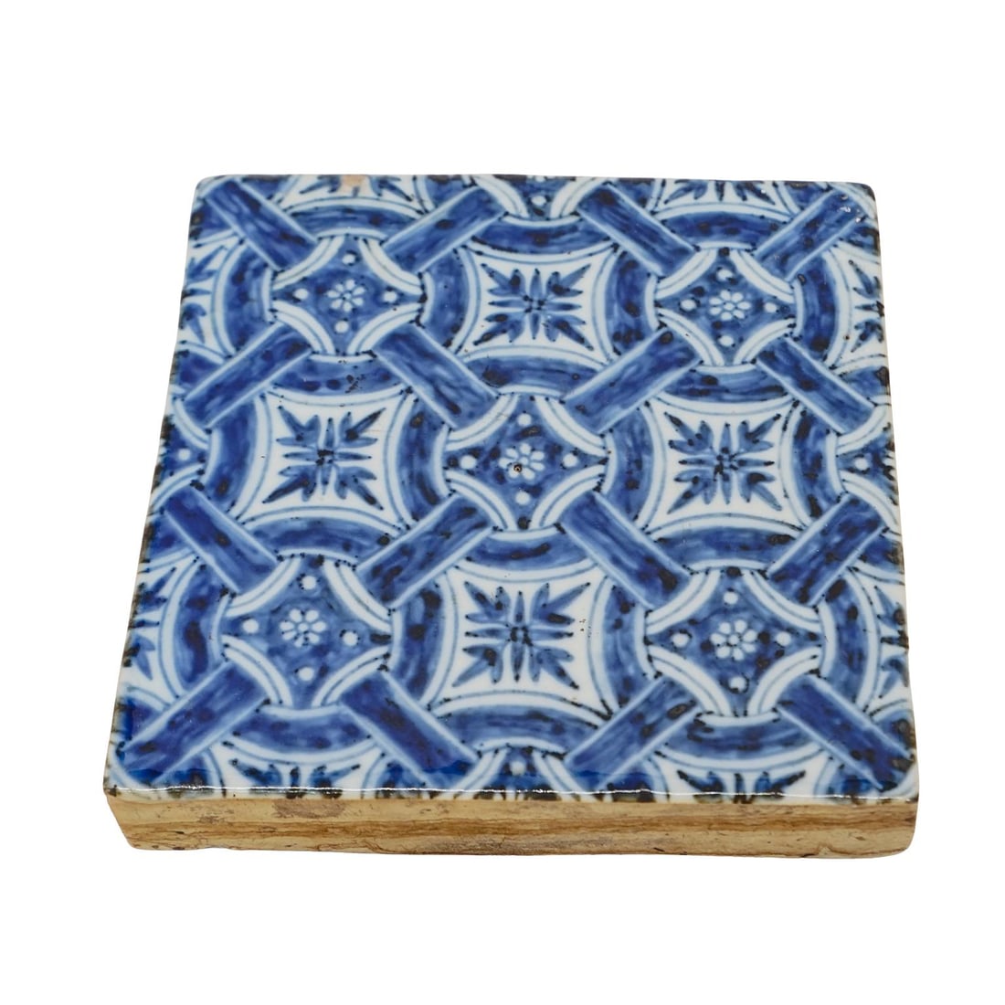 Chinese Blue and White Square Porcelain Tile (1 of 5)