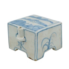 Chinese Hand-painted Porcelain Calligraphy Water Dropper