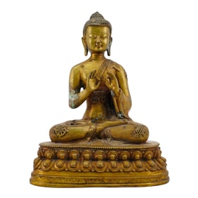 Chinese Bronze Teaching Buddha