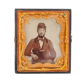 Antique Ambrotype Of A Soldier