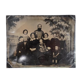 Large Full Plate Civil War Family Tintype