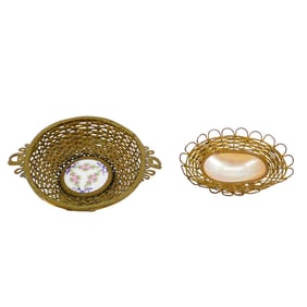 Pair of French Vanity Trinket Trays