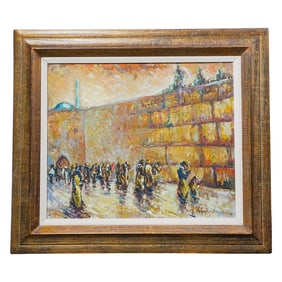 Harold Rotenberg (1905-2011, American) Impressionist Oil on Canvas Scene