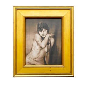 Antique Negative Nude Photo Print