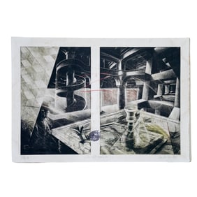 Pancho Quilici (Venezuelan, 1954) "Before the Desert" Lithograph